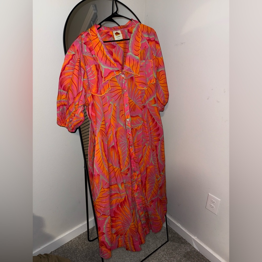 Farm rio bright forest midi dress size XL NWOT
